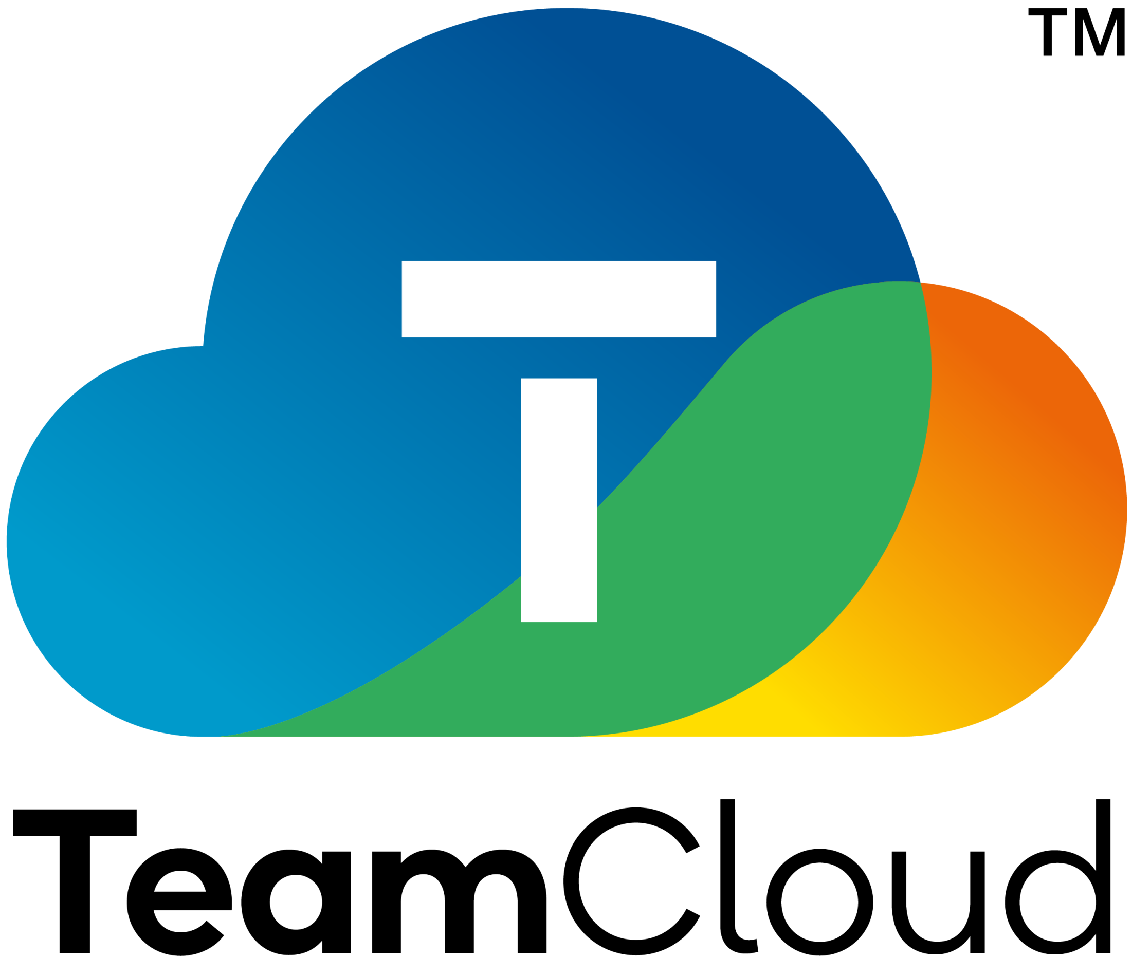 TeamCloud Vertical Logo Black Text